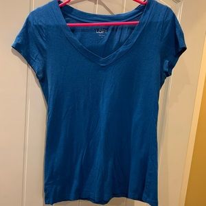 Teal Blue Loft V-Neck Shirt